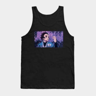 Anime Demon Slayer Tanjirou Kamado PixelArt Tank Top